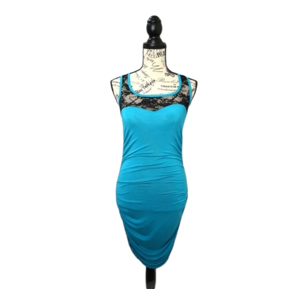 Papaya Dresses & Skirts - Papaya Turquoise lace dress